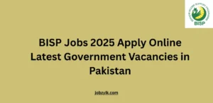 BISP Jobs 2025 Apply Online Latest Government Vacancies in Pakistan
